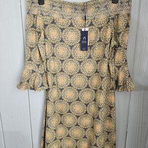 Cabana Life Coverluxe Dress with Ruffle Sleeves And Tassels.